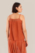 Sleeveless tank top with thin adjustable straps